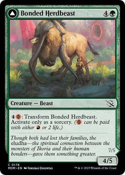Bonded Herdbeast - March of the Machine (#178, Common) - Near Mint