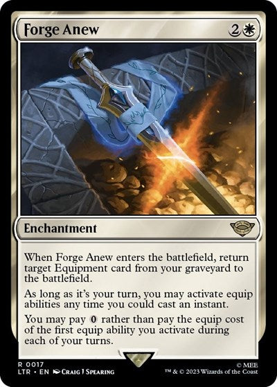Forge Anew (#17, Rare) Universes Beyond: The Lord of the Rings: Tales of Middle-earth Near Mint Magic: The Gathering: