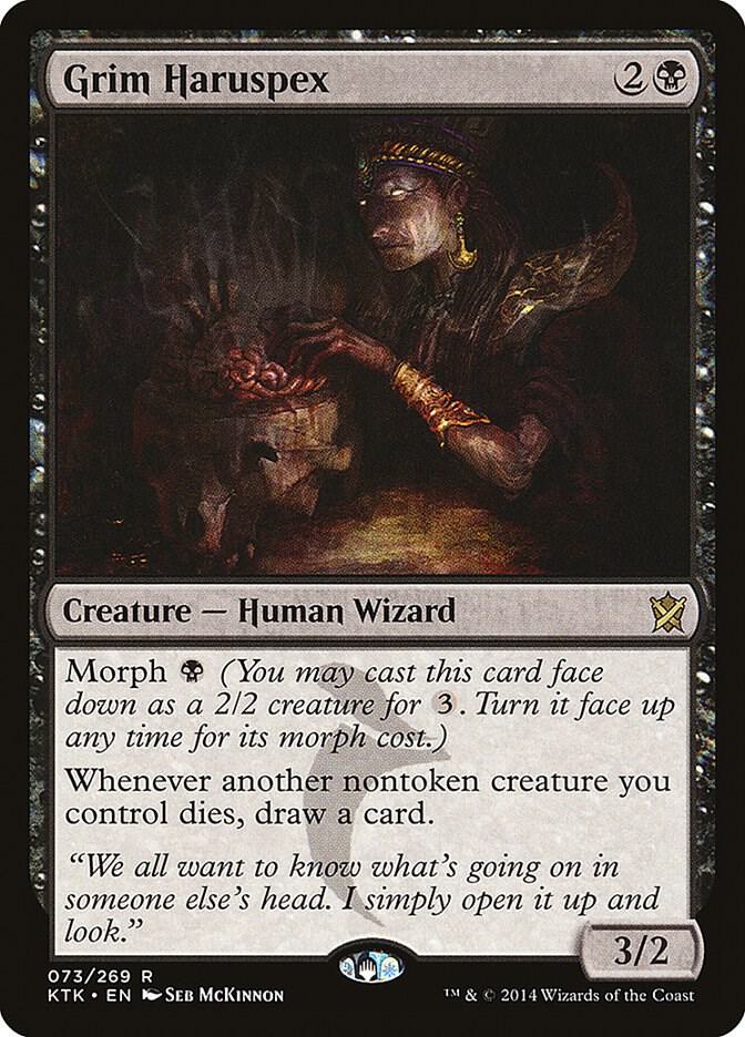 Grim Haruspex 73 Khans of Tarkir MTG R LP
