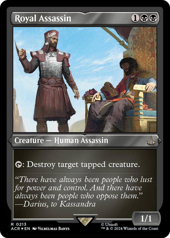 Royal Assassin (Foil Etched) 213 Universes Beyond: Assassin's Creed MTG Foil NM
