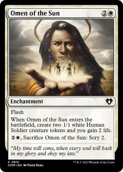 Omen of the Sun - Commander Masters (#831, Common) - Near Mint