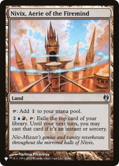 Nivix, Aerie of the Firemind - The List Reprints (#36/90, Uncommon) - Near Mint