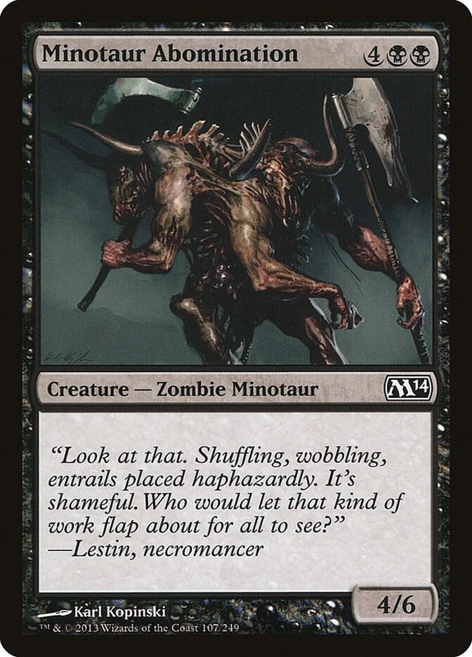 Minotaur Abomination 107 Magic 2014 (M14) MTG C NM