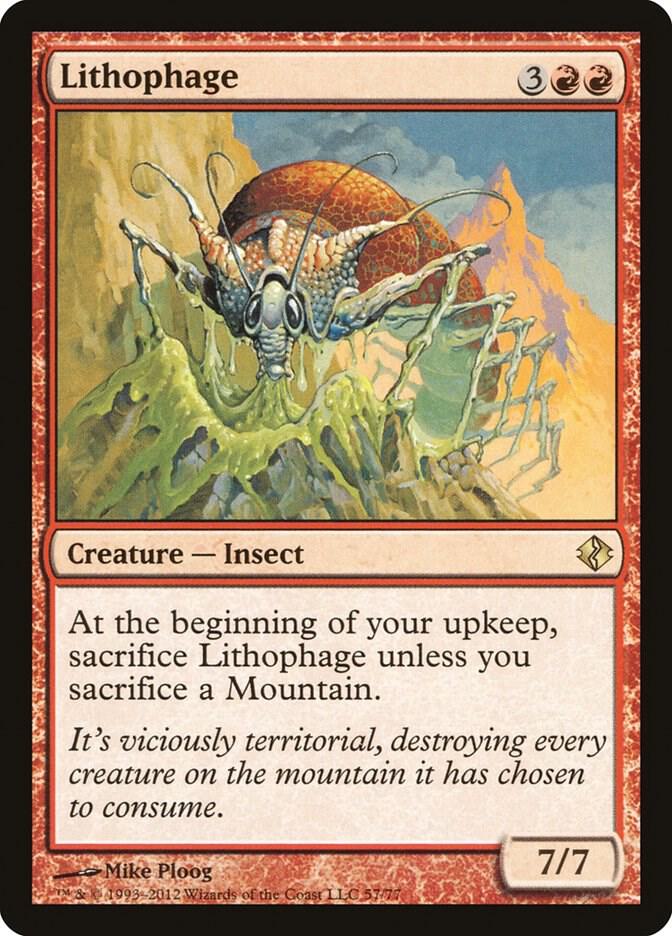 Lithophage 57 Duel Decks: Venser vs. Koth MTG R LP