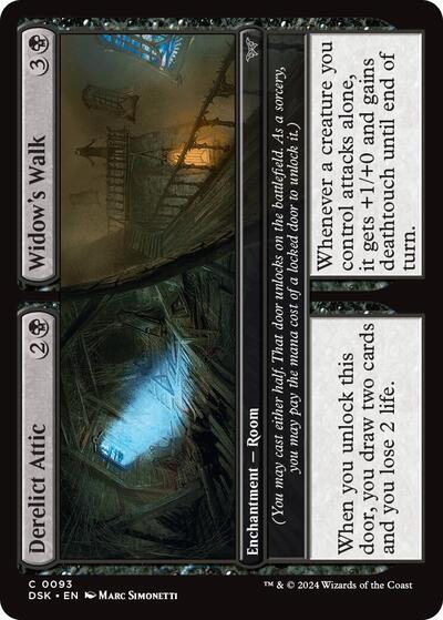 Derelict Attic Widows Walk - Duskmourn: House of Horror (#93, Common) - Near Mint