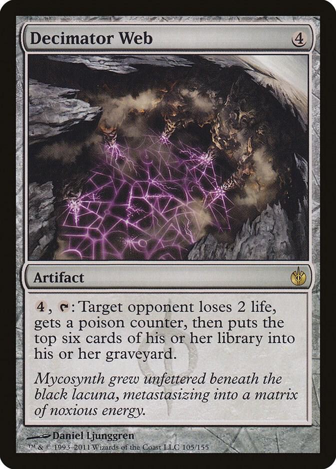 Decimator Web 105 Mirrodin Besieged MTG R LP