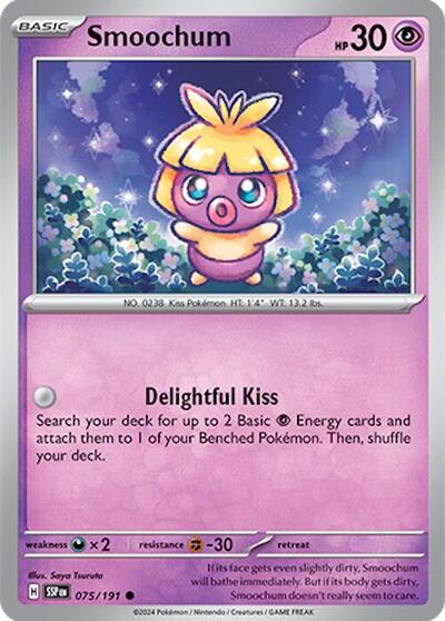 Smoochum - SV08: Surging Sparks (#075/191, Common) - Near Mint