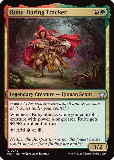 Ruby Daring Tracker - Foundations (#245, Uncommon) - Near Mint