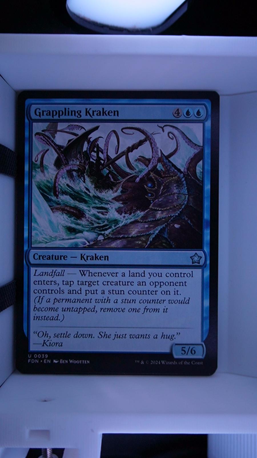 Grappling Kraken 39 Foundations MTG UC NM