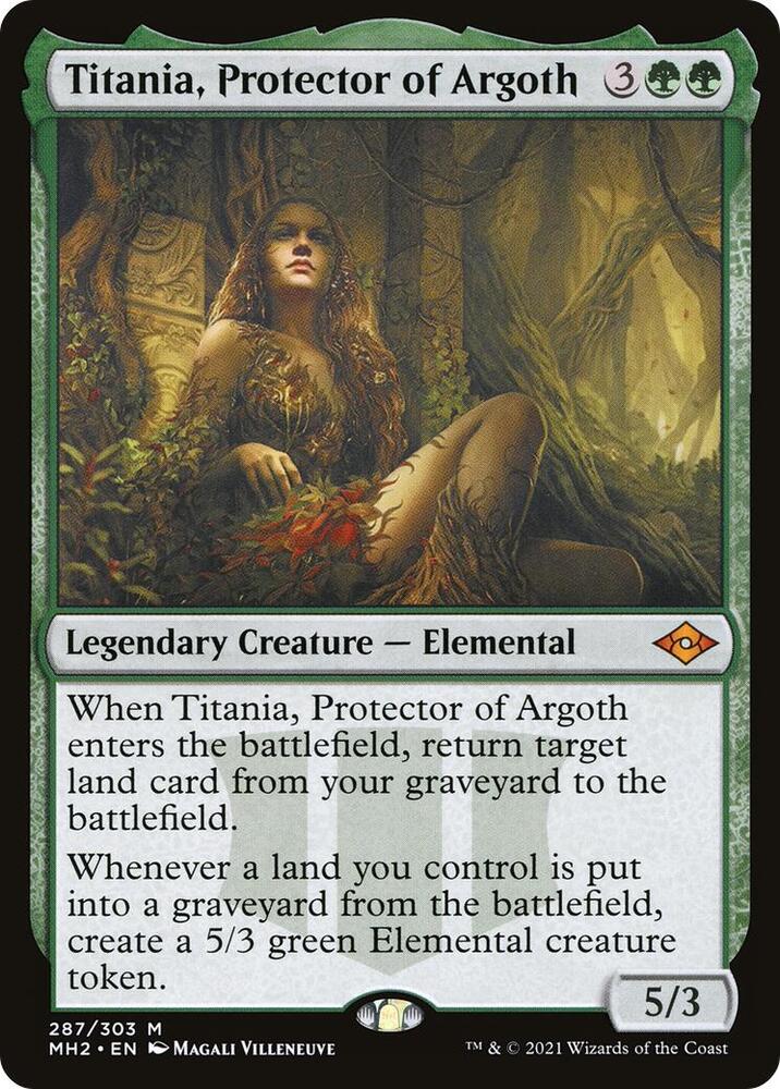 Titania, Protector of Argoth 287 Modern Horizons 2 MTG Mythic NM