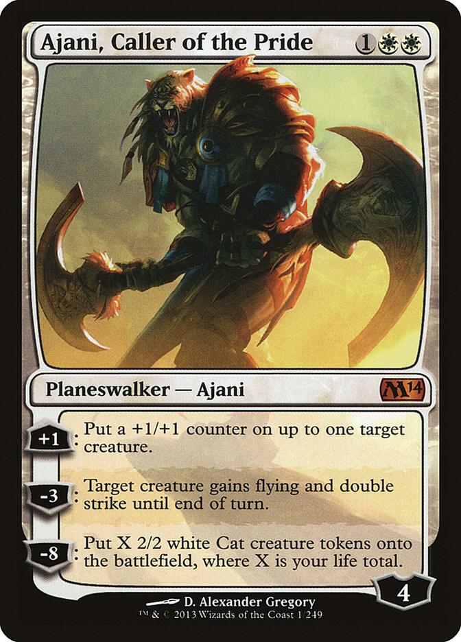 Ajani, Caller of the Pride 1 Magic 2014 (M14) MTG Mythic NM