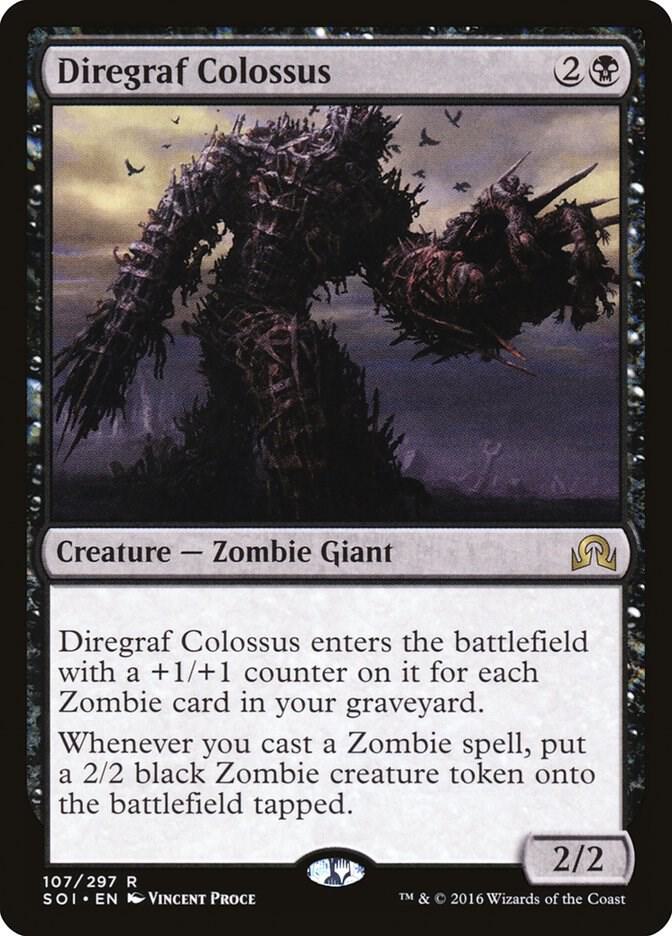 Diregraf Colossus 107 Shadows over Innistrad MTG R NM