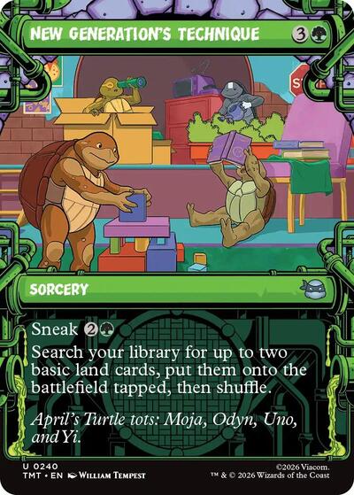 New Generations Technique Showcase - Teenage Mutant Ninja Turtles (#240, Uncommon) - Near Mint