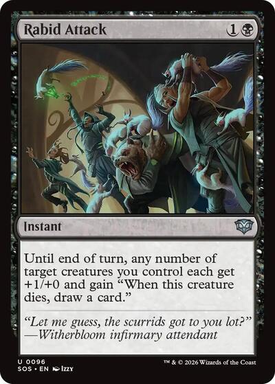 Rabid Attack - Secrets of Strixhaven (#96, Uncommon) - Near Mint