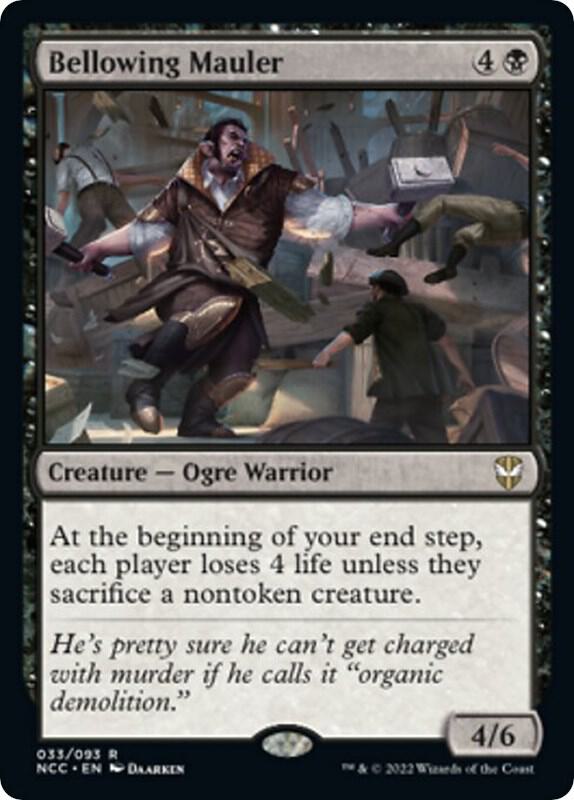 Bellowing Mauler 33 Commander: Streets of New Capenna MTG R NM