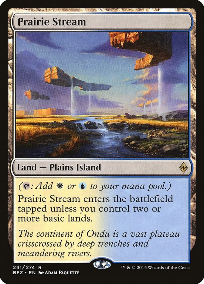 Prairie Stream 241 Battle for Zendikar MTG R NM