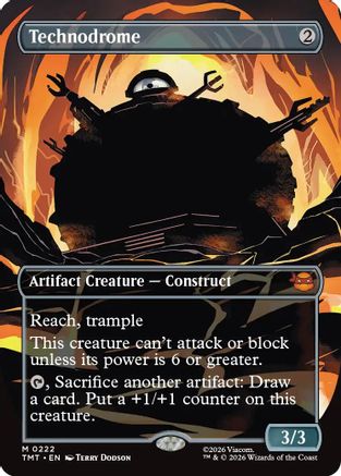 Technodrome (Borderless) 0222 Teenage Mutant Ninja Turtles MTG Mythic NM