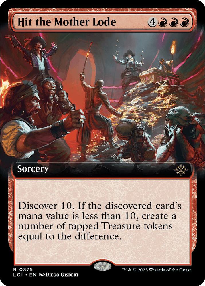 Hit the Mother Lode (Extended Art) 375 The Lost Caverns of Ixalan MTG R Foil NM