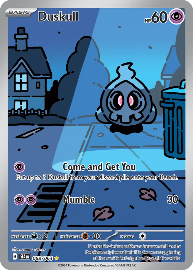 Duskull 068/064 Shrouded Fable Pokemon Illustration Rare Holo NM