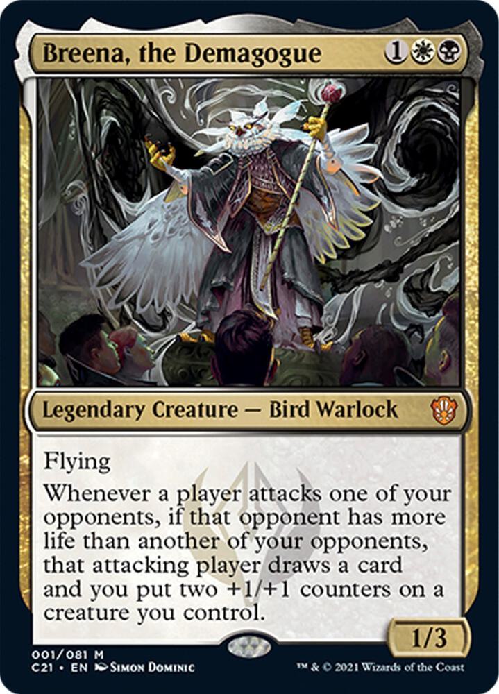 Breena, the Demagogue 1 Commander 2021 MTG Mythic Foil NM