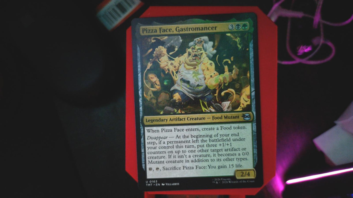 Pizza Face, Gastromancer 0163 Teenage Mutant Ninja Turtles MTG UC NM