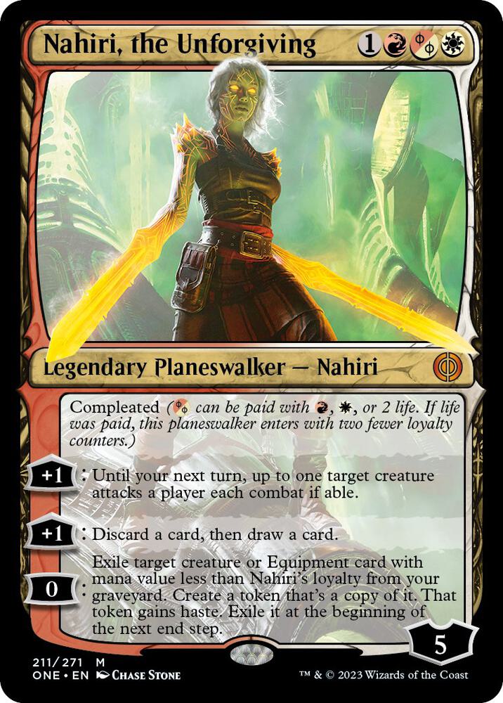 Nahiri, the Unforgiving 211 Phyrexia: All Will Be One MTG Mythic NM