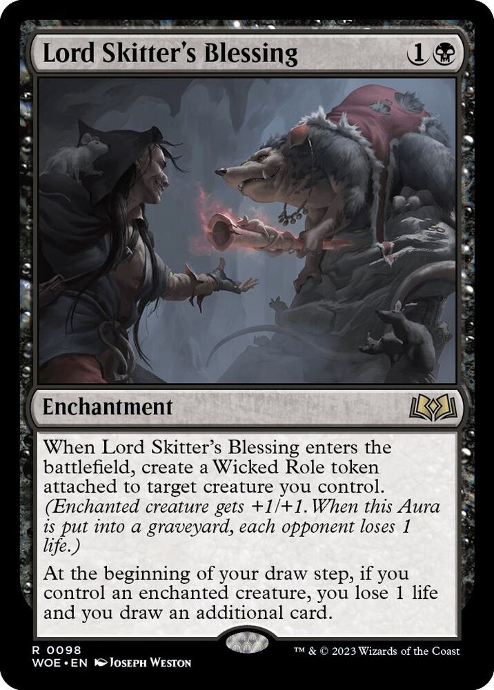 Lord Skitter's Blessing 98 Wilds of Eldraine MTG R NM