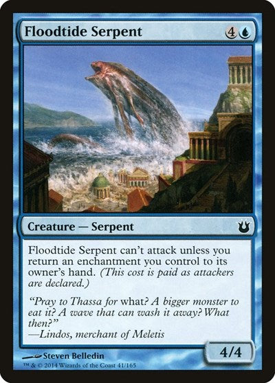 Floodtide Serpent - Born of the Gods (#41, Common) - Near Mint