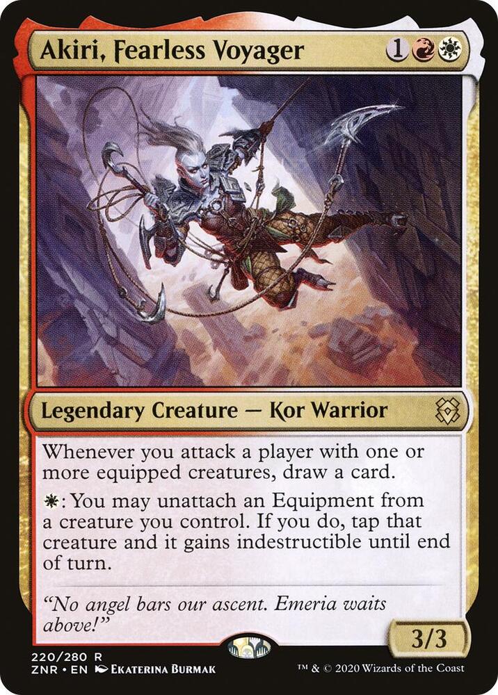 Akiri, Fearless Voyager 220 Zendikar Rising MTG R NM
