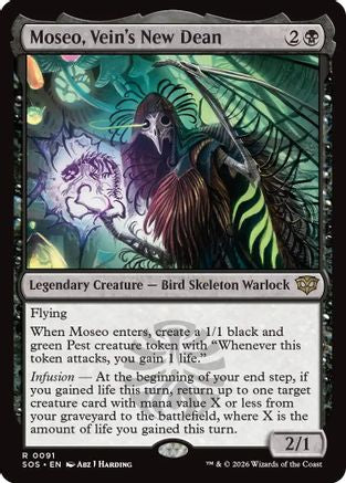 Moseo, Vein's New Dean 91 Secrets of Strixhaven MTG R NM