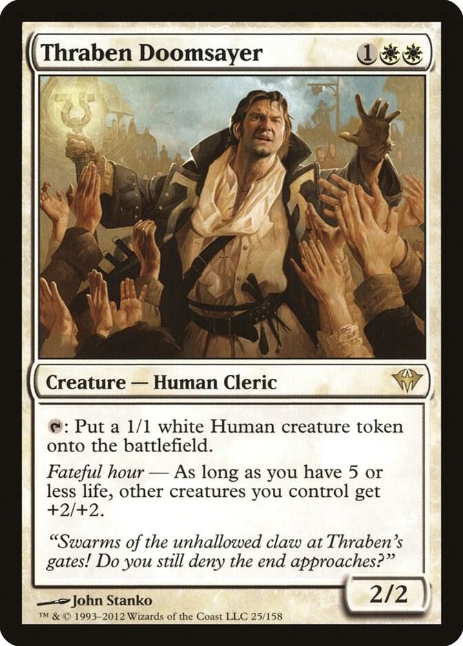 Thraben Doomsayer 25 Dark Ascension MTG R LP