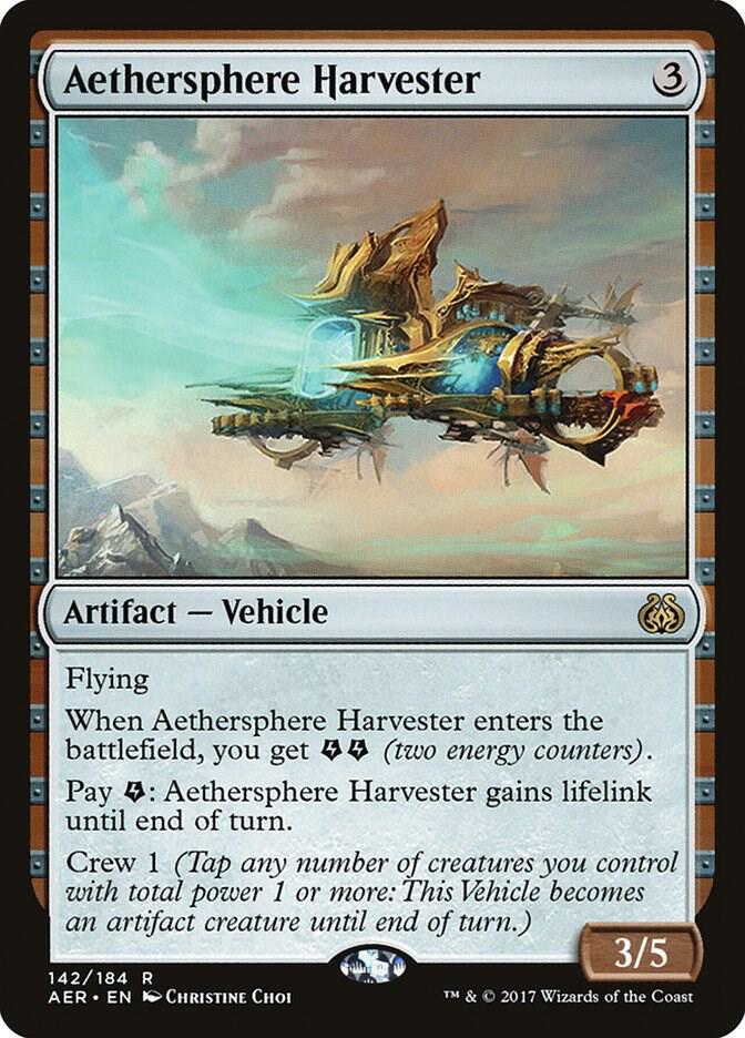 Aethersphere Harvester 142 Aether Revolt MTG R LP