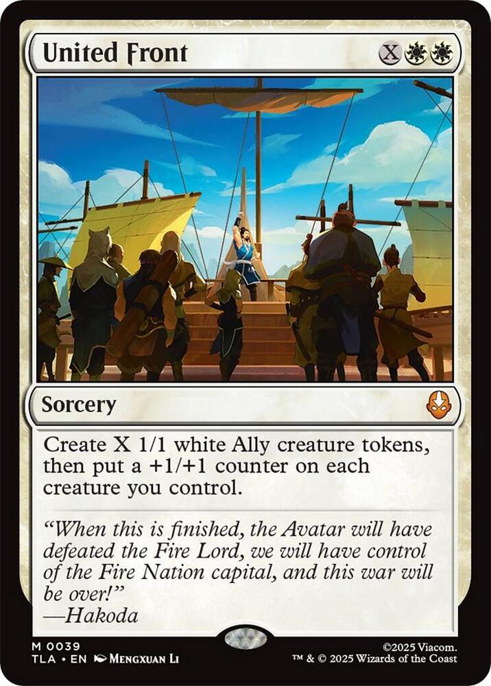 United Front 39 Avatar: The Last Airbender MTG Mythic NM