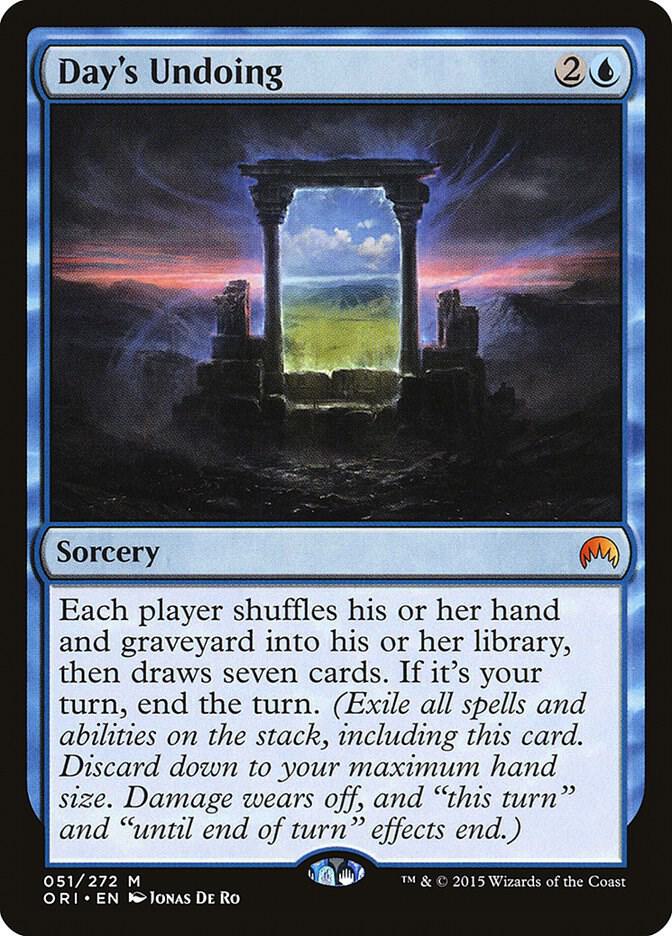 Day's Undoing 51 Magic Origins MTG Mythic LP