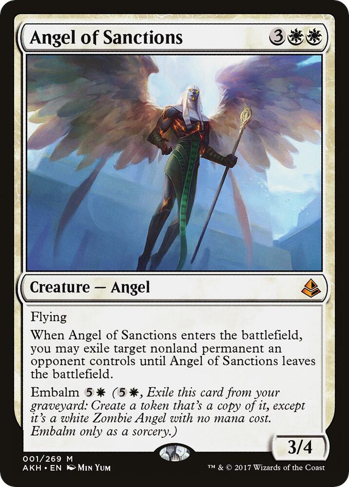 Angel of Sanctions 1 Amonkhet MTG Mythic NM