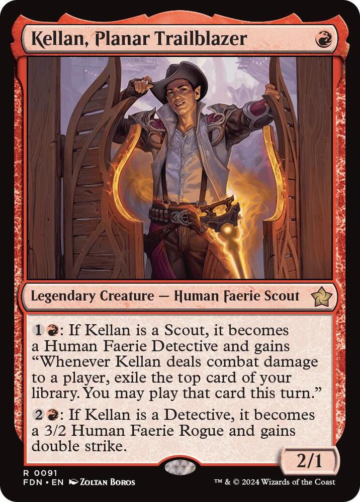 Kellan, Planar Trailblazer 91 Foundations MTG R NM