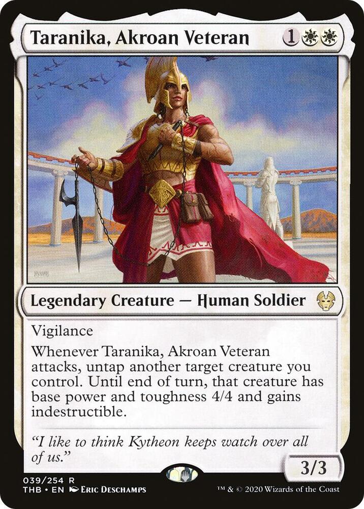 Taranika, Akroan Veteran 39 Theros Beyond Death MTG R NM