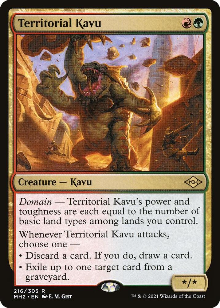 Territorial Kavu 216 Modern Horizons 2 MTG R NM