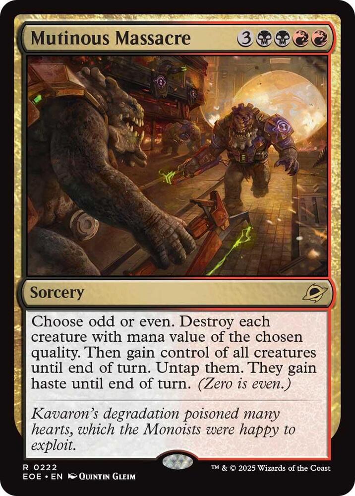 Mutinous Massacre 222 Edge of Eternities MTG R NM