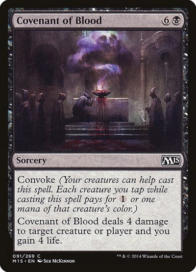 Covenant of Blood - Magic 2015 (M15) (#91, Common) - Lightly Played