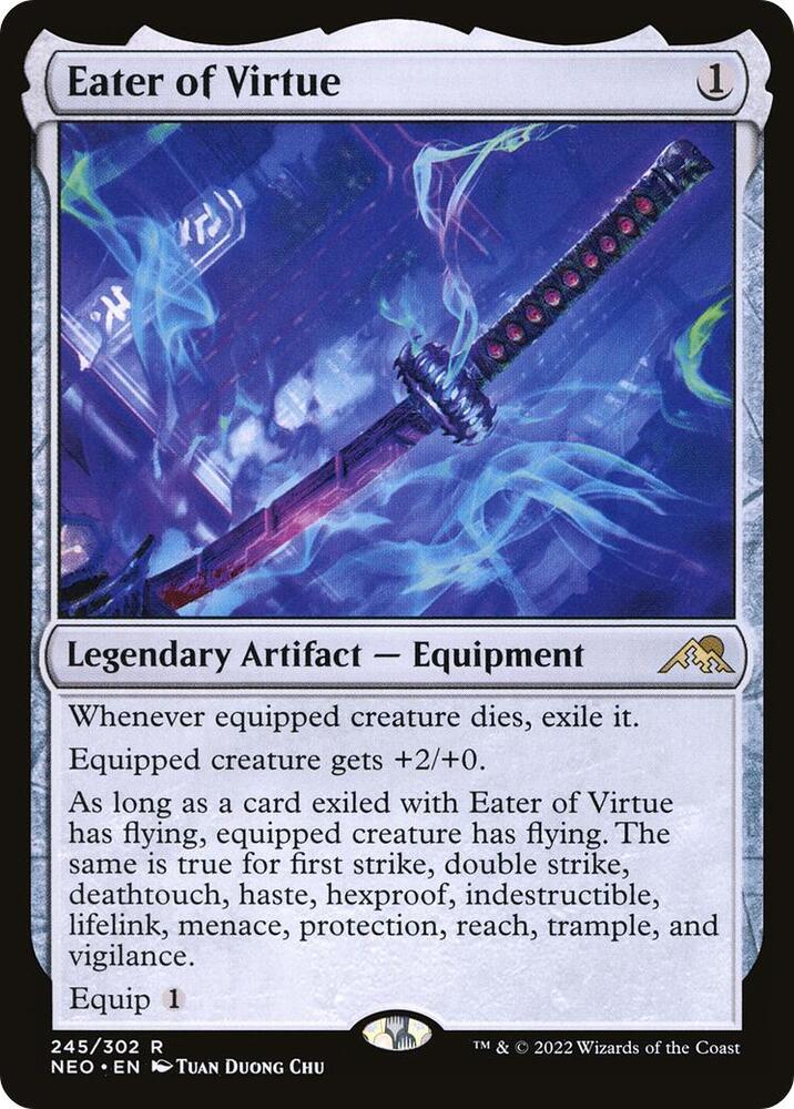 Eater of Virtue 245 Kamigawa: Neon Dynasty MTG R NM