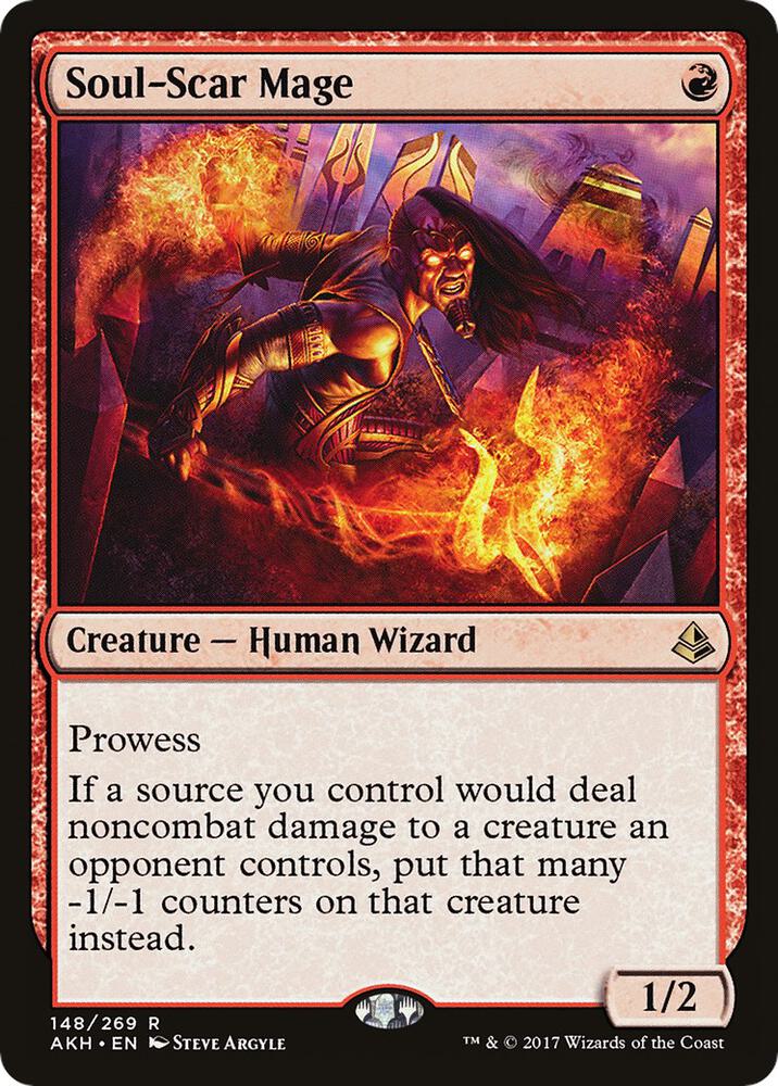 Soul-Scar Mage 148 Amonkhet MTG R NM