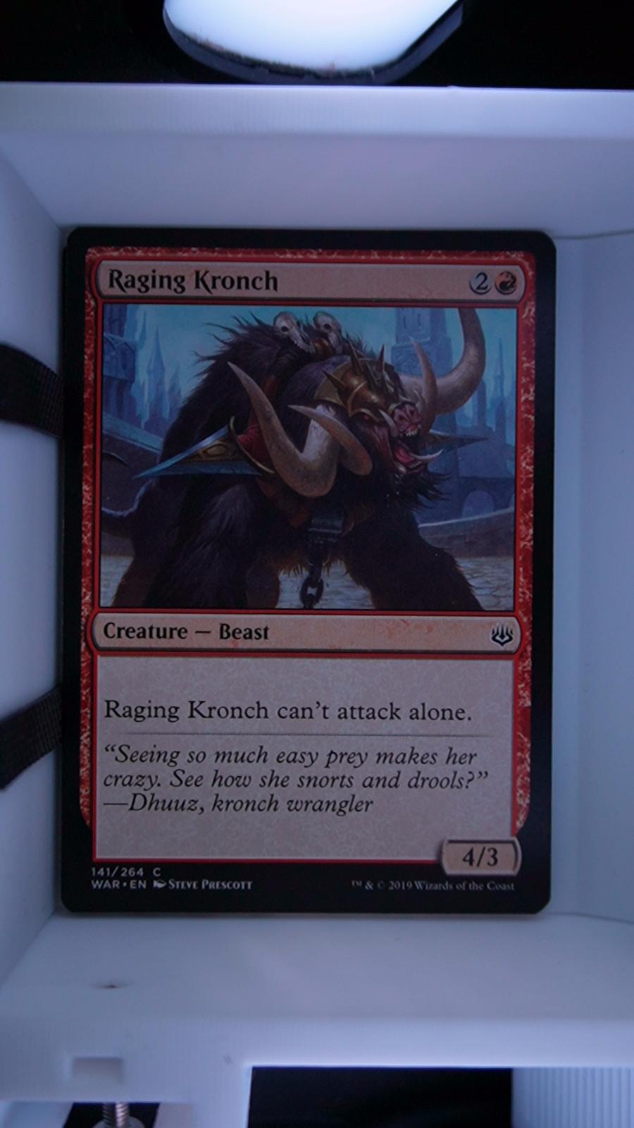 Raging Kronch 141 War of the Spark MTG C NM