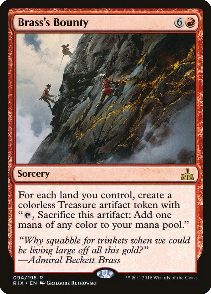 Brass's Bounty 94 Rivals of Ixalan MTG R NM