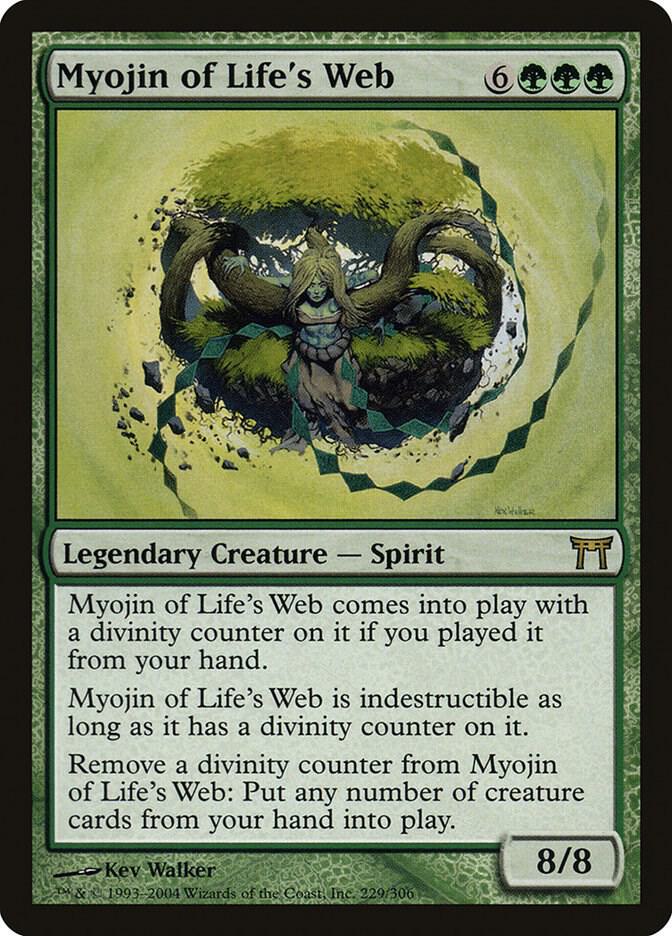 Myojin of Life's Web 229 Champions of Kamigawa MTG R LP