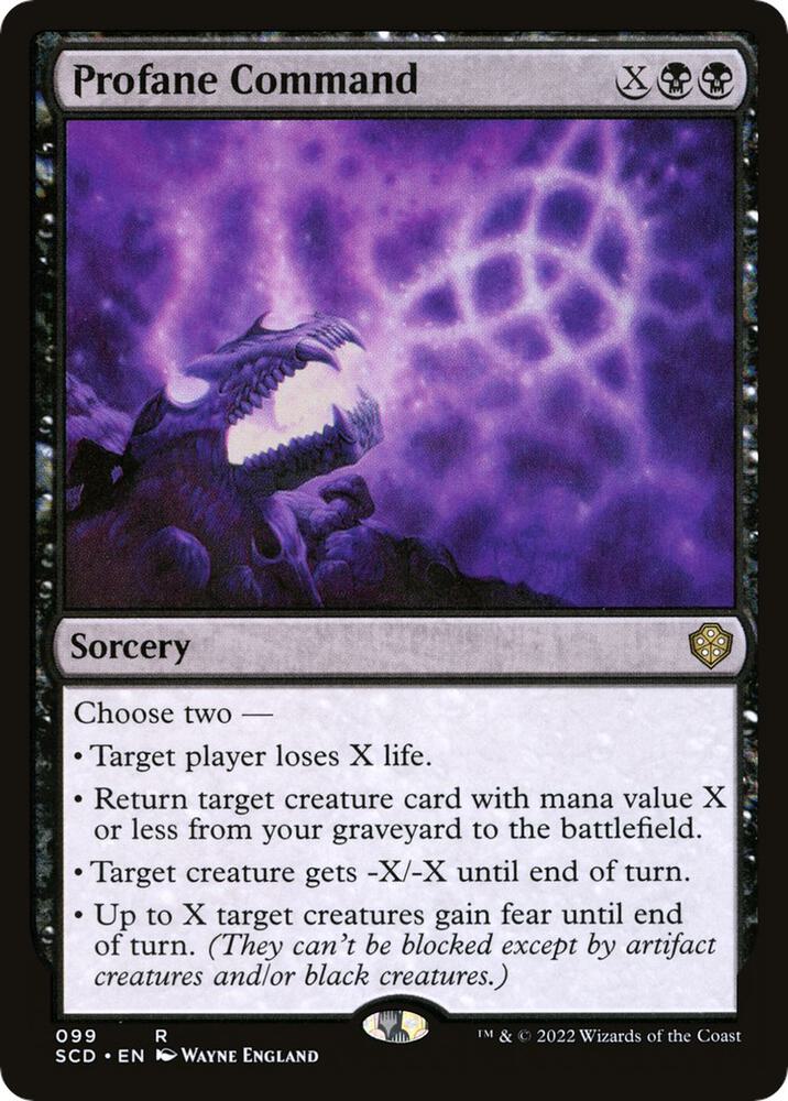 Profane Command 99 Starter Commander Decks MTG R NM