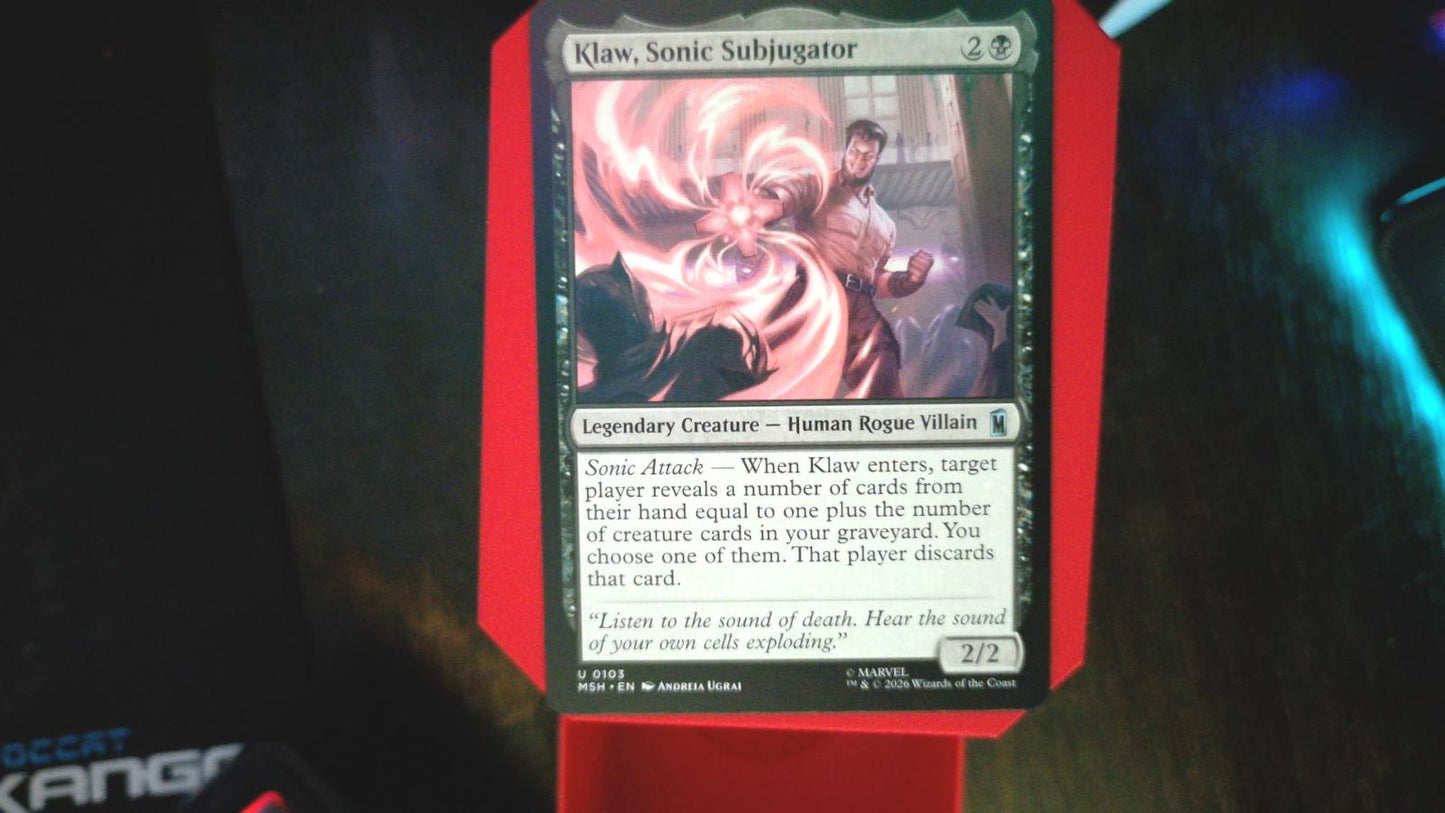 Klaw, Sonic Subjugator 103 Marvel Super Heroes MTG UC NM