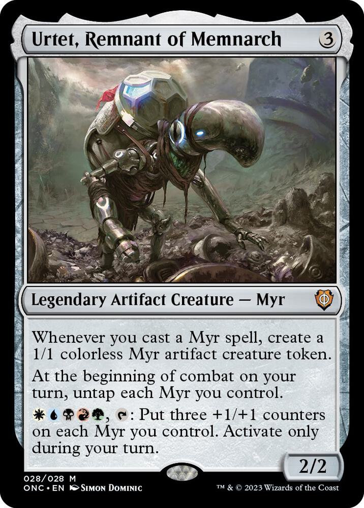 Urtet, Remnant of Memnarch 28 Commander: Phyrexia: All Will Be One MTG Mythic NM