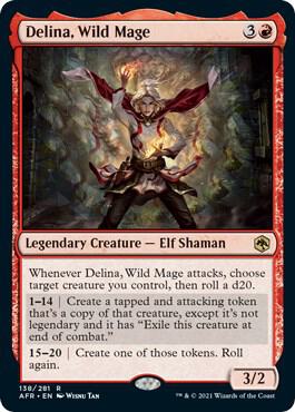 Delina, Wild Mage 138 Adventures in the Forgotten Realms MTG R NM