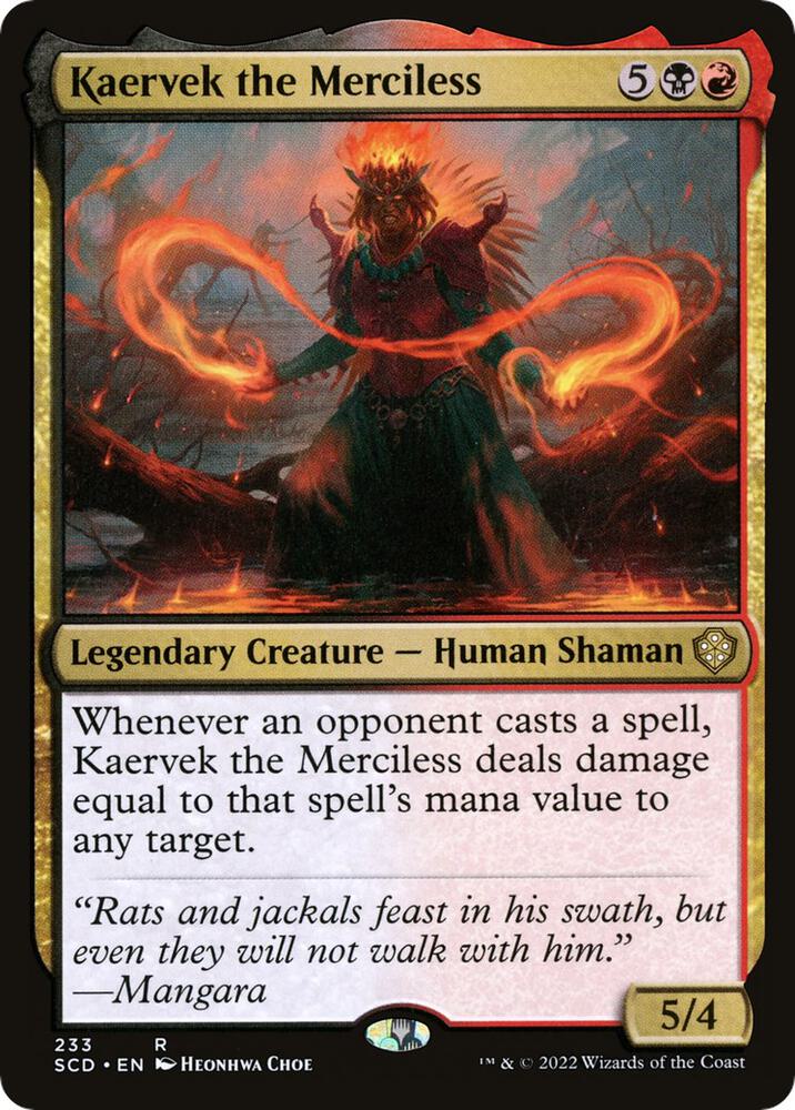 Kaervek the Merciless 233 Starter Commander Decks MTG R NM